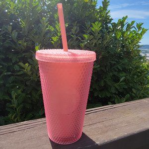 Starbucks pink studded cup